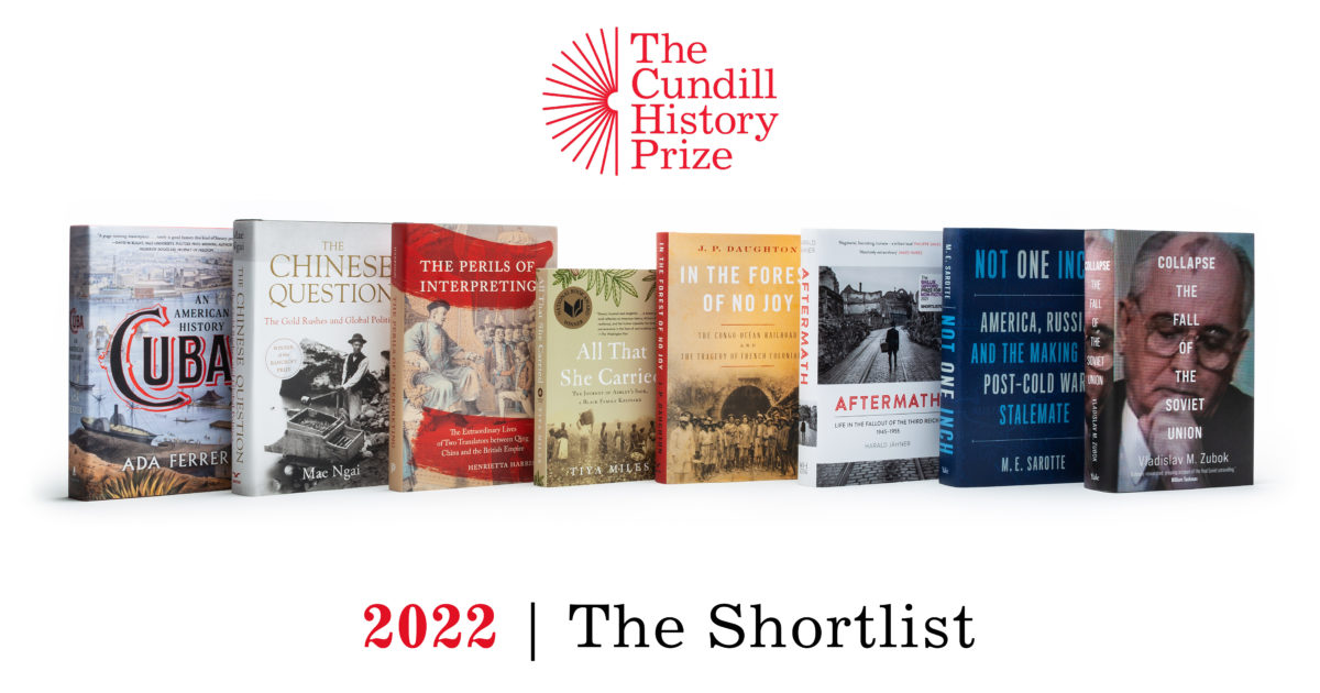 Books that 'traverse the globe’ make 2022 Cundill History Prize shortlist