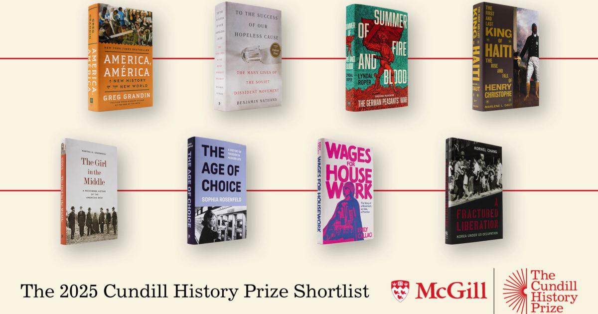 The 2025 Cundill History Prize Shortlist